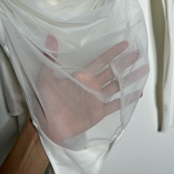 Mugler One Shoulder Cut Out Bodysuit - Picture 7 of 9